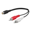 Adapter för subwoofer 2x hane