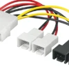 Adapterkabel för fläktar 4-pin Molex