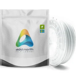 Addnorth E-PLA-filament för 3D-skrivare 1,75 mm Kallvit