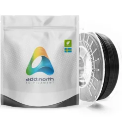 Addnorth E-PLA-filament för 3D-skrivare 1,75 mm Svart