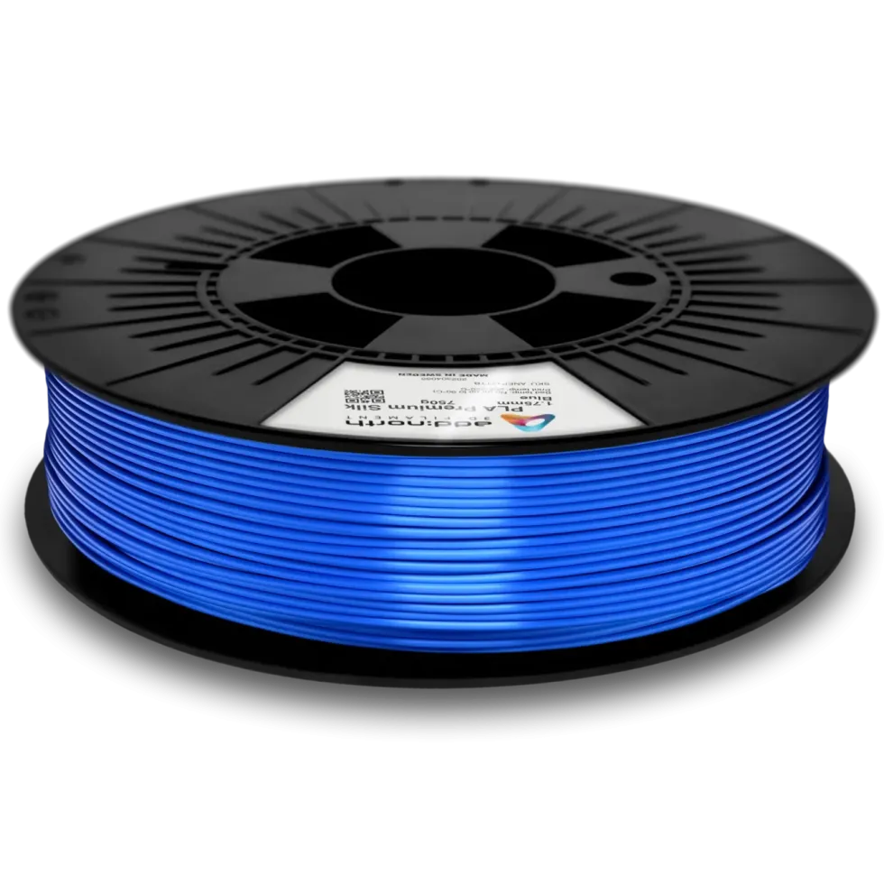 Addnorth PLA Premium Silk-filament för 3D-skrivare 1,75 mm Blå