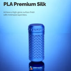 Addnorth PLA Premium Silk-filament för 3D-skrivare 1,75 mm Blå