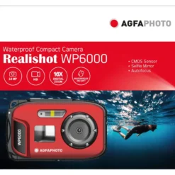 AgfaPhoto Realishot WP6000 vattentät kompaktkamera Röd
