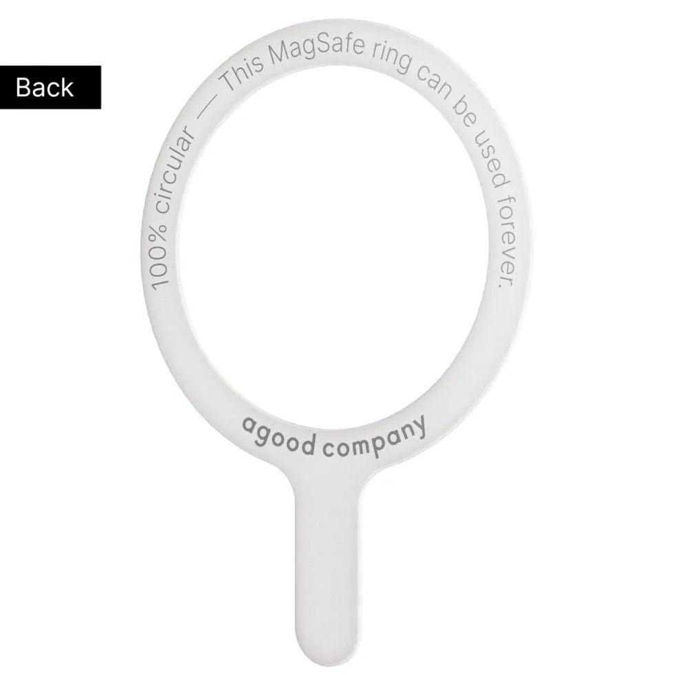 agood company Avtagbar MagSafe-ring Vit