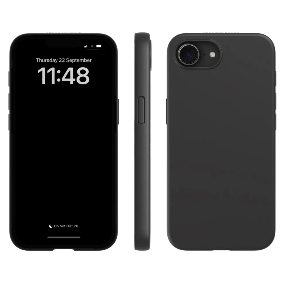 agood company Växtbaserat mobilskal iPhone 16e och 17e Svart