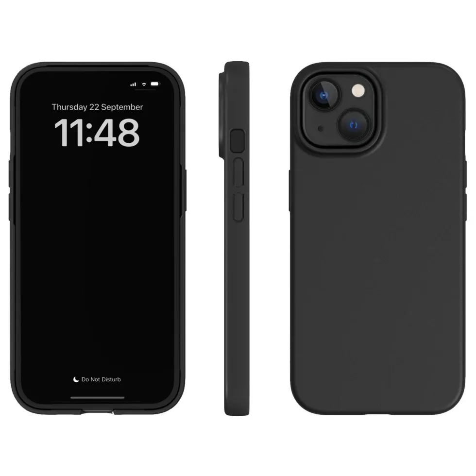 agood company Växtbaserat mobilskal iPhone 15 Svart
