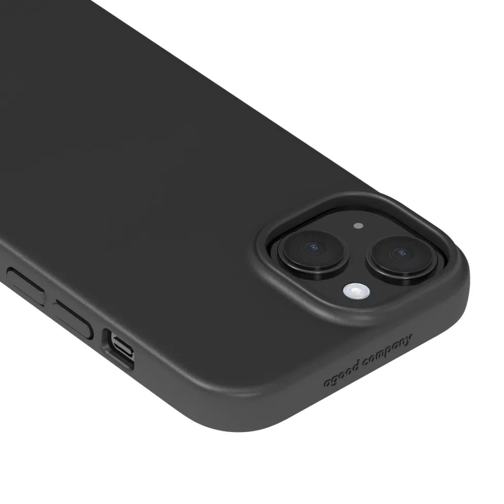 agood company Växtbaserat mobilskal iPhone 15 Svart