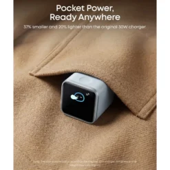 Anker Nano Charger 45 W USB-C-laddare med smart display Vit