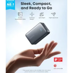 Anker Nano Powerbank 10 000 mAh 45 W Svart