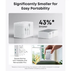 Anker Nano Travel Adapter 5-i-1 reseadapter (20 W) Vit