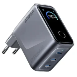 Anker Prime Charger 160 W – USB-C-laddare med 3 portar och display