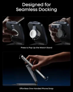Anker Prime Foldable trådlös laddstation 3-i-1 MagGo Svart