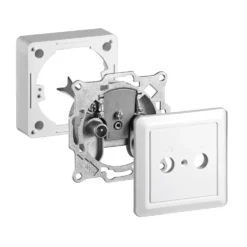 Antennuttag (slututtag) med lock och ram 1 dB