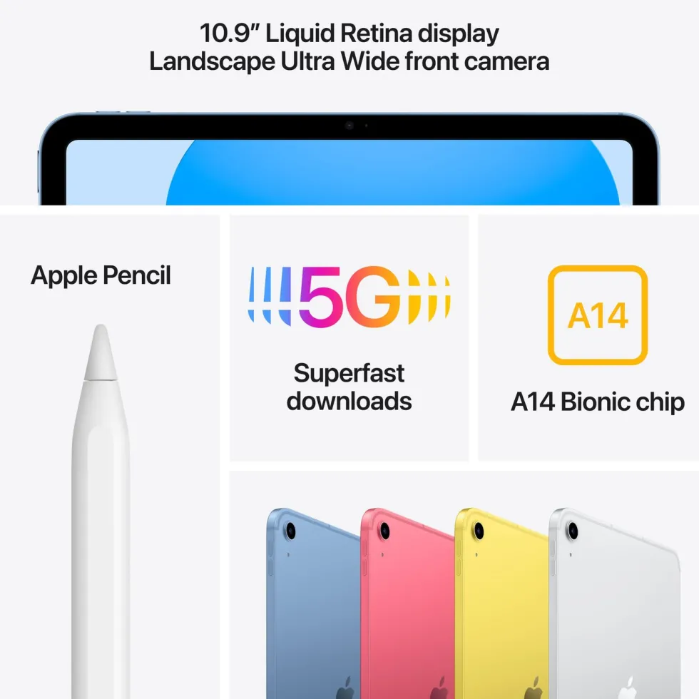 Apple iPad (10:e gen.) 256 GB Wifi + Cellular Silver
