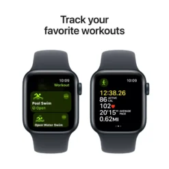 Apple Watch SE GPS 40 mm Midnight Case med Midnight Sport band S/M