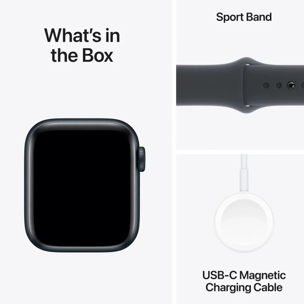 Apple Watch SE GPS 40 mm Midnight Case med Midnight Sport band S/M