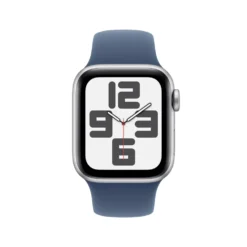 Apple Watch SE GPS 40 mm Silver Case med Denim Sport band M/L