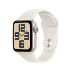 Apple Watch SE GPS 40 mm Starlight Case med Starlight Sport band M/L