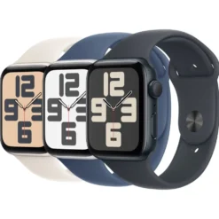 Apple Watch SE GPS 44 mm Starlight Case med Starlight Sport band S/M