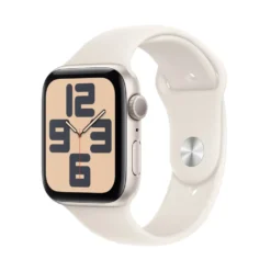Apple Watch SE GPS 44 mm Starlight Case med Starlight Sport band M/L