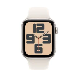 Apple Watch SE GPS 44 mm Starlight Case med Starlight Sport band M/L