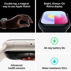 Apple Watch Series 9 GPS + Cellular 41 mm Midnight S/M