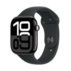 Apple Watch Series 10 GPS 46 mm Jet Black Case med Black Sport band M/L
