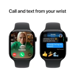 Apple Watch Series 10 GPS 46 mm Jet Black Case med Black Sport band M/L