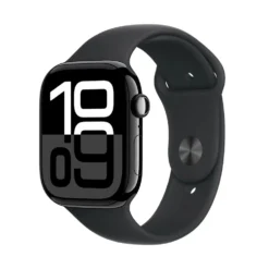 Apple Watch Series 10 GPS 46 mm Jet Black Case med Black Sport band S/M