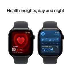 Apple Watch Series 10 GPS 46 mm Jet Black Case med Black Sport band S/M