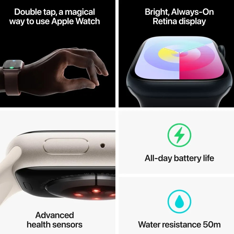 Apple Watch Series 9 GPS 45 mm Midnight M/L