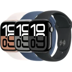 Apple Watch Series 10 GPS 42 mm Rose Gold Case med Light Blush Sport Band S/M