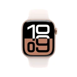Apple Watch Series 10 GPS 42 mm Rose Gold Case med Light Blush Sport Band M/L