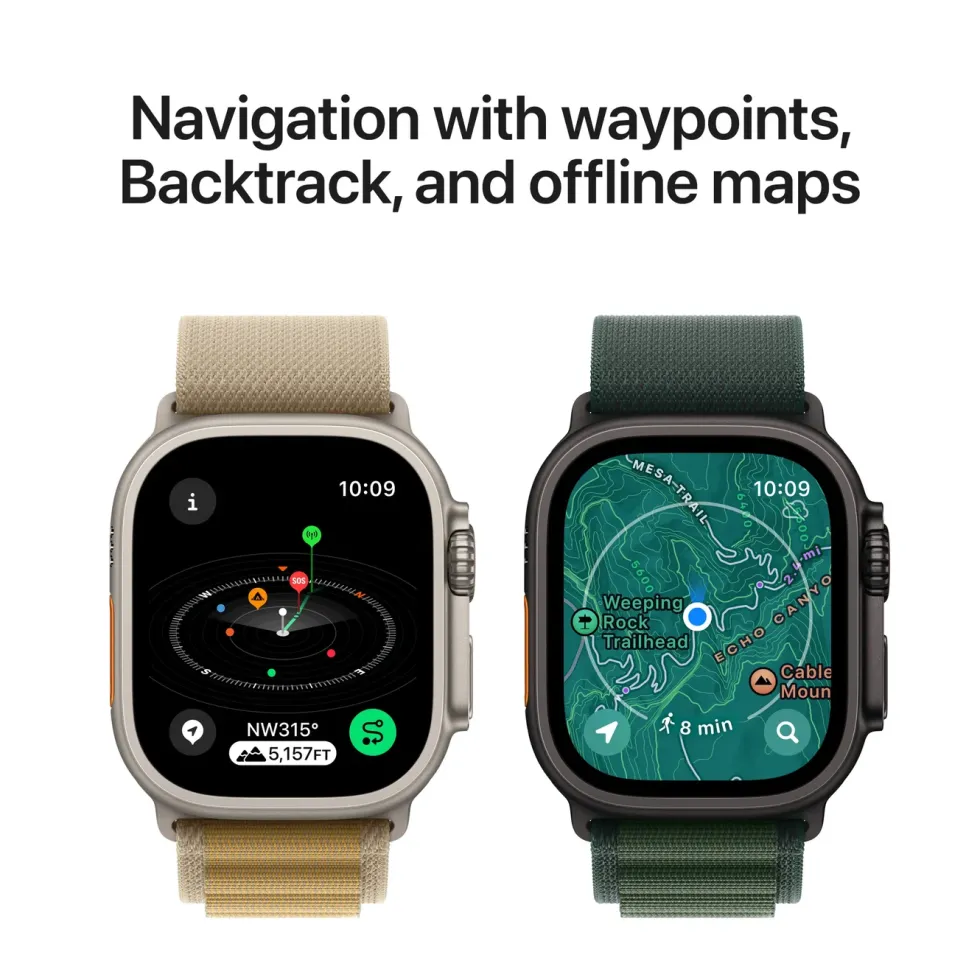 Apple Watch Ultra 2 GPS + Cellular Black Titanium Case med Black Ocean band
