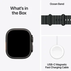 Apple Watch Ultra 2 GPS + Cellular Black Titanium Case med Black Ocean band