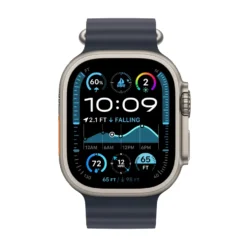Apple Watch Ultra 2 GPS + Cellular Natural Titanium Case med Navy Ocean band
