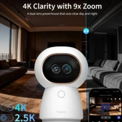Aqara Camera Hub G350 4K övervakningskamera och Matter-hubb Vit