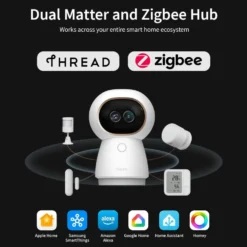 Aqara Camera Hub G350 4K övervakningskamera och Matter-hubb Vit