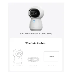 Aqara Camera Hub G350 4K övervakningskamera och Matter-hubb Vit
