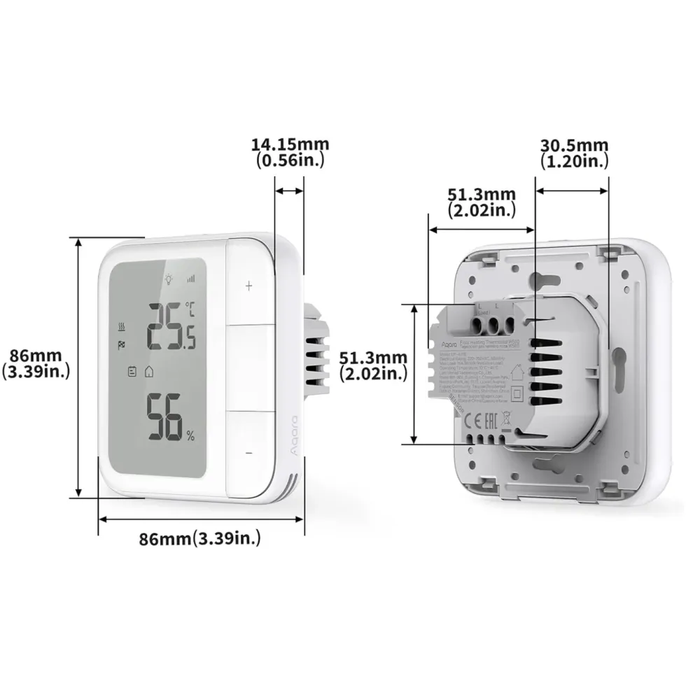 Aqara Floor Heating Thermostat W500 Vit