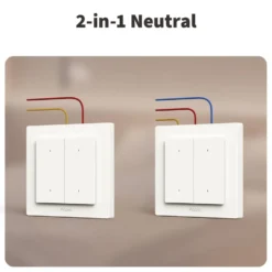 Aqara Light Switch H2 EU – smart strömbrytare med 1 kanal Vit