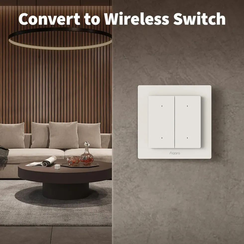 Aqara Light Switch H2 EU – smart strömbrytare med 1 kanal Vit