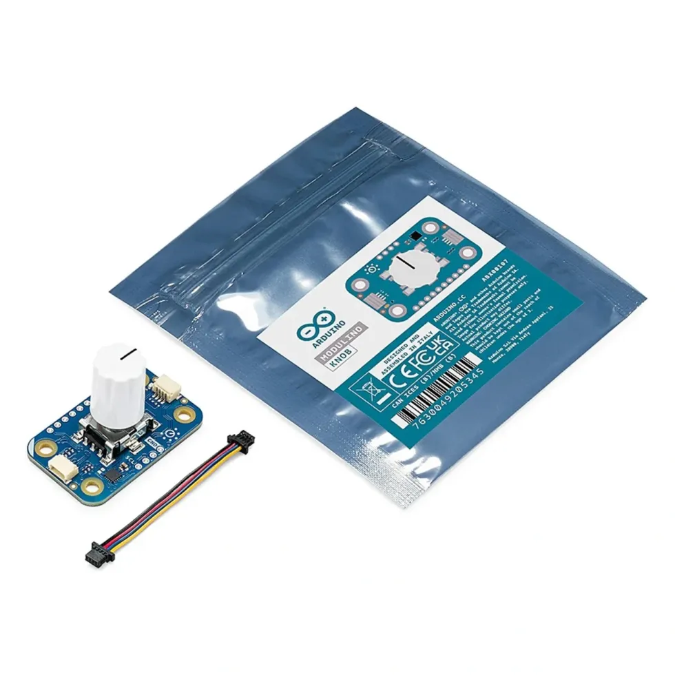 Arduino Modulino Knob – vridgivare med tryckknapp