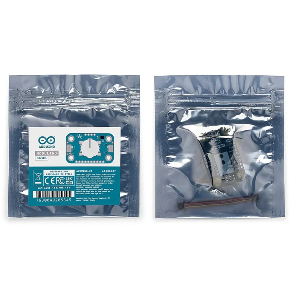 Arduino Modulino Knob – vridgivare med tryckknapp