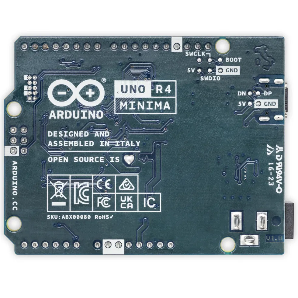 Arduino Uno Rev4 Minima Utvecklingskort