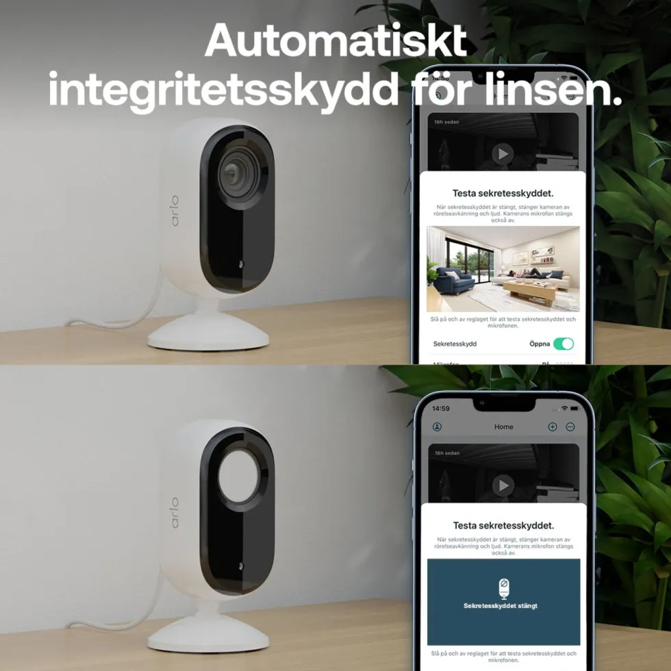 Arlo Essential 3 HD PTZ – Övervakningskamera inomhus 2-pack