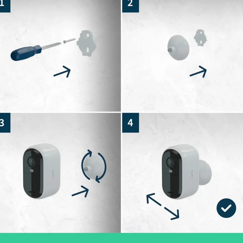 Arlo Essential HD XL Övervakningskamera 2-pack