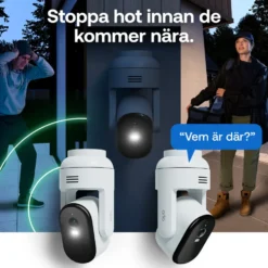 Arlo Essential 3 2K PTZ – Trådlös övervakningskamera 2-pack
