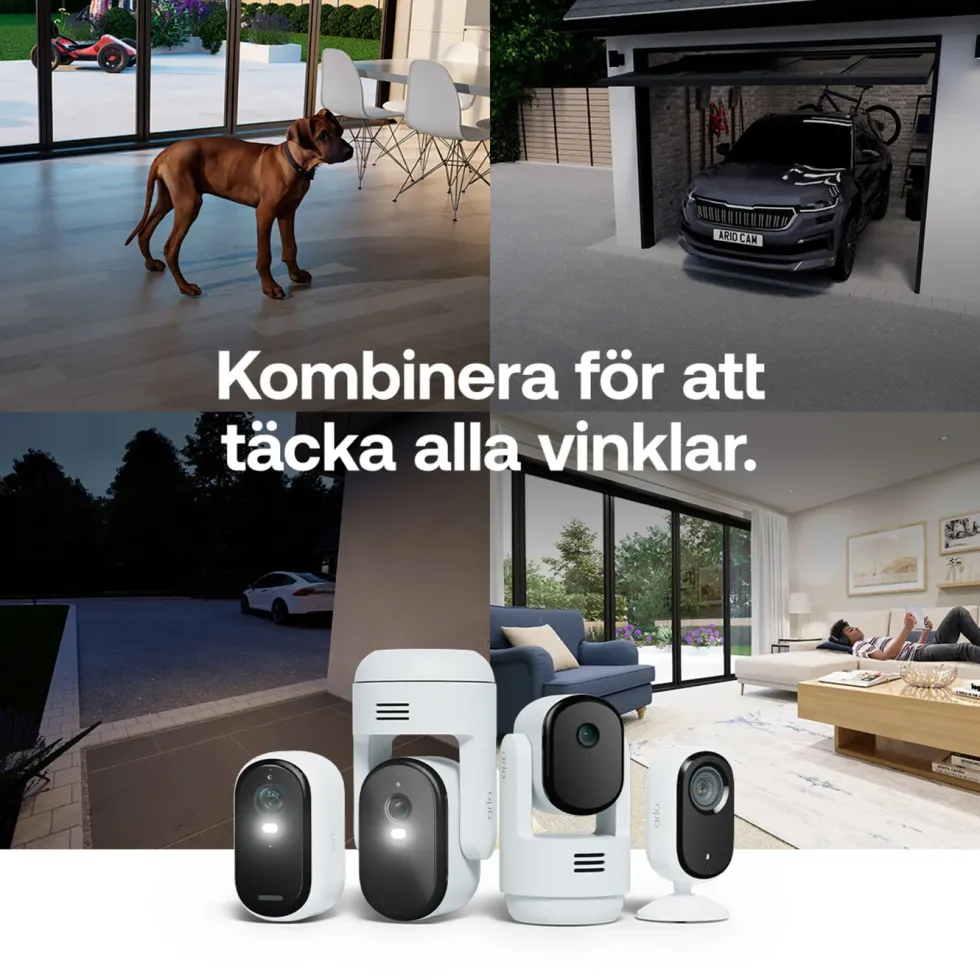 Arlo Essential 3 2K – Trådlös övervakningskamera 2-pack