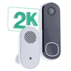 Arlo Essential 2K trådlös videodörrklocka med Chime 2